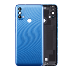 Back cover Glass For Motorola Moto E30 (XT2158-6 / 2021) (Digital Blue)