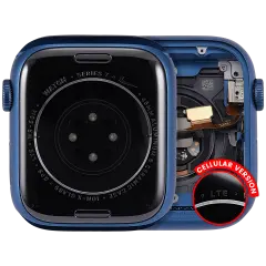 Housing Assembly Compatible For Watch Series 7 (45MM) (Used OEM Pull: Grade A) (Cellular Version) (Aluminum / Blue)