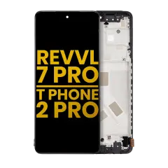 OLED Assembly With Frame For T-Mobile Revvl 7 Pro / T Phone 2 Pro 5G (Refurbished) (All Colors)