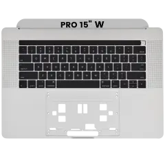 Top Case with Keyboard (ANSI US) For MacBook Pro 15" A1707 (2016-2017) (OEM New) (Silver)