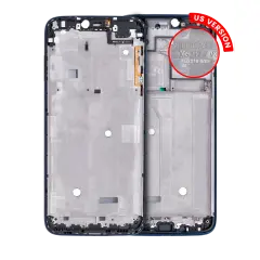 Mid-Frame Housing + LCD Frame For Motorola Moto G7 Power (XT1955 / 2019) (US Version) (Marine Blue) (2 Piece Set)