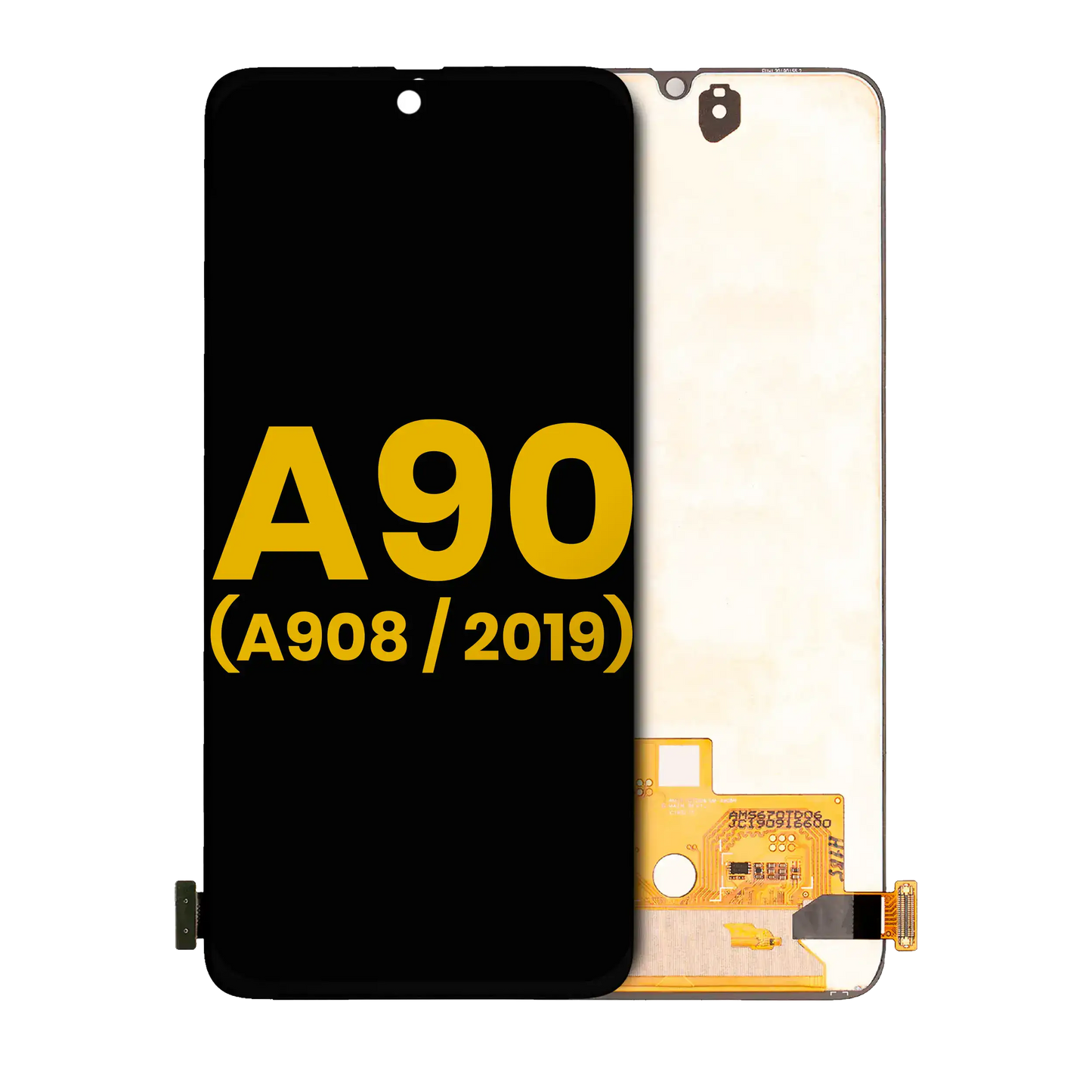 OLED Assembly Without Frame For Samsung Galaxy A90 5G (A908 / 2019) (Refurbished) (Black)