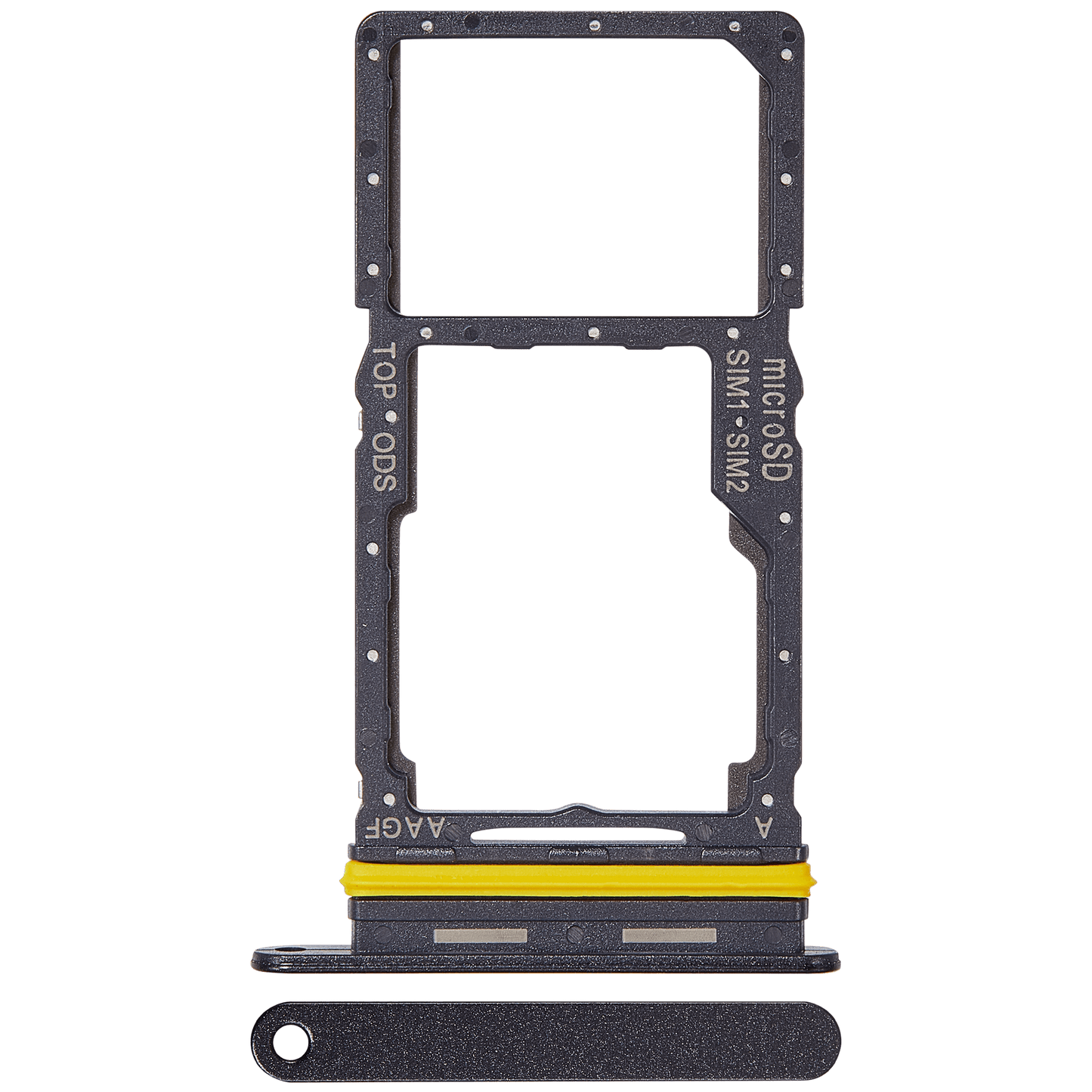 Dual Sim Card Tray For Samsung Galaxy A17 5G (A176 / 2025) (Premium) (Black)