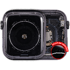Housing Assembly Compatible For Watch Series 4 (44MM) (Used OEM Pull: Grade A) (Cellular Version) (Aluminum / Space Black)