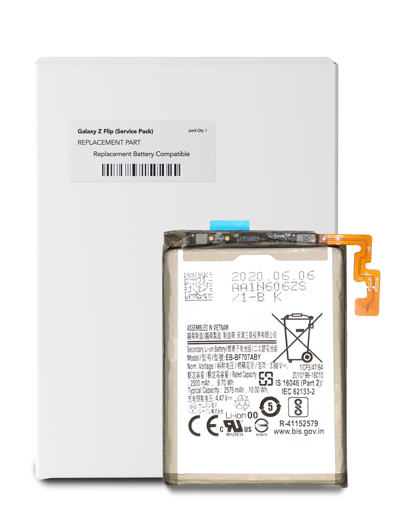 Replacement Battery (Main) For Samsung Galaxy Z Flip 4G / 5G (EB-BF707ABY) (Service Pack)