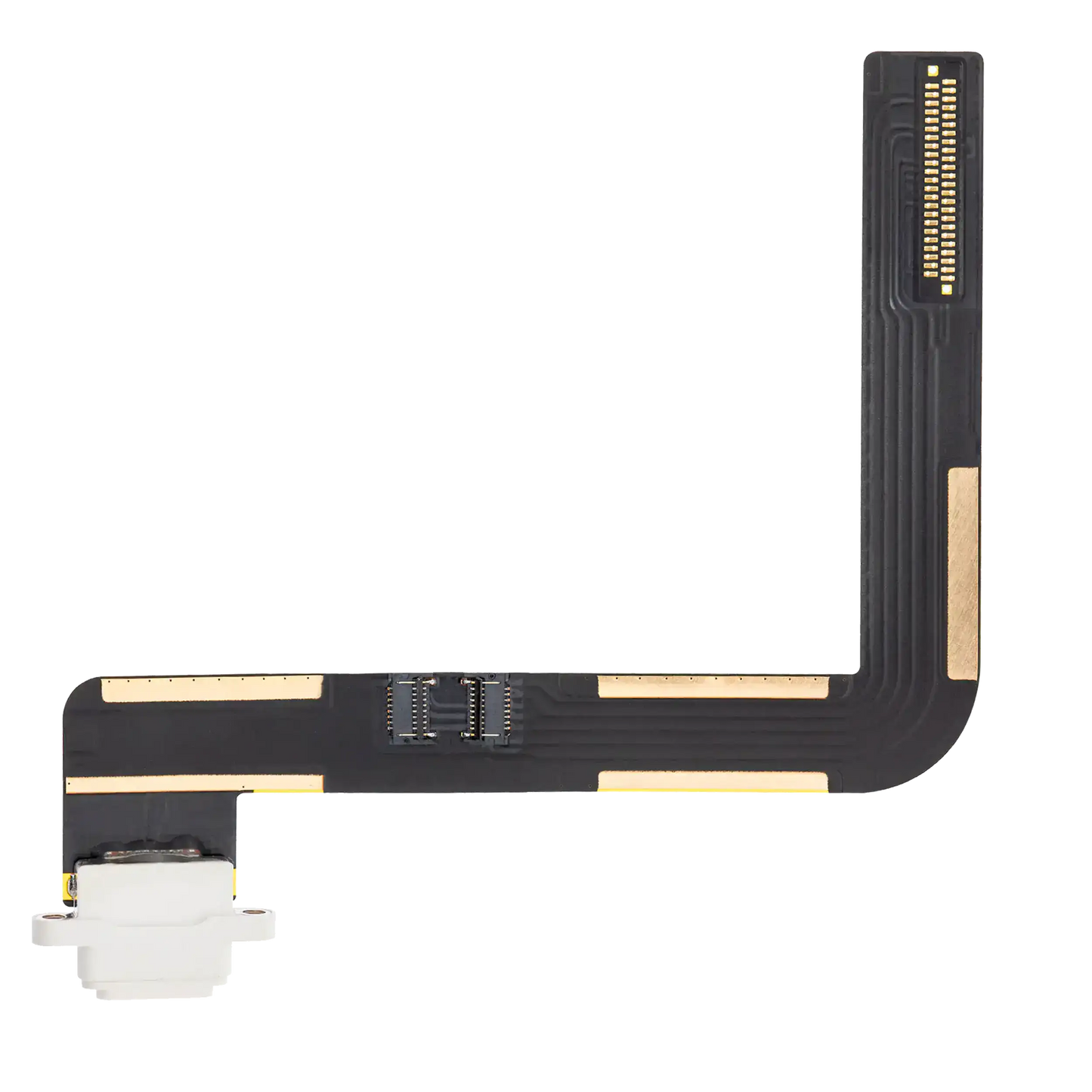 Charging Port Flex Cable For iPad Air 1 / iPad 5 (2017) / iPad 6 (2018) (Soldering Required) (Premium) (White)