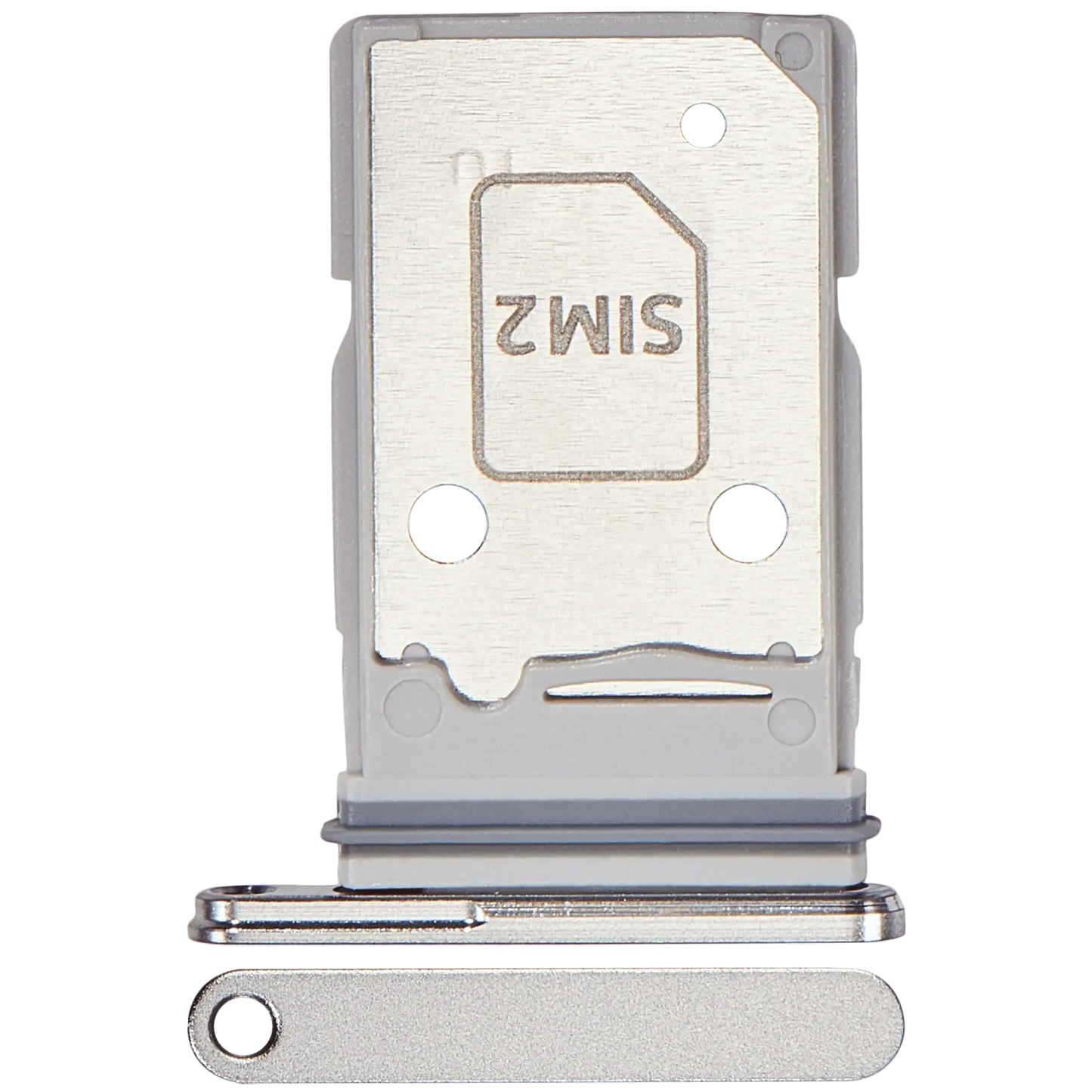 Dual Sim Card Tray For Samsung Galaxy Z Fold 7 (F966) (Premium) (Silver Shadow)