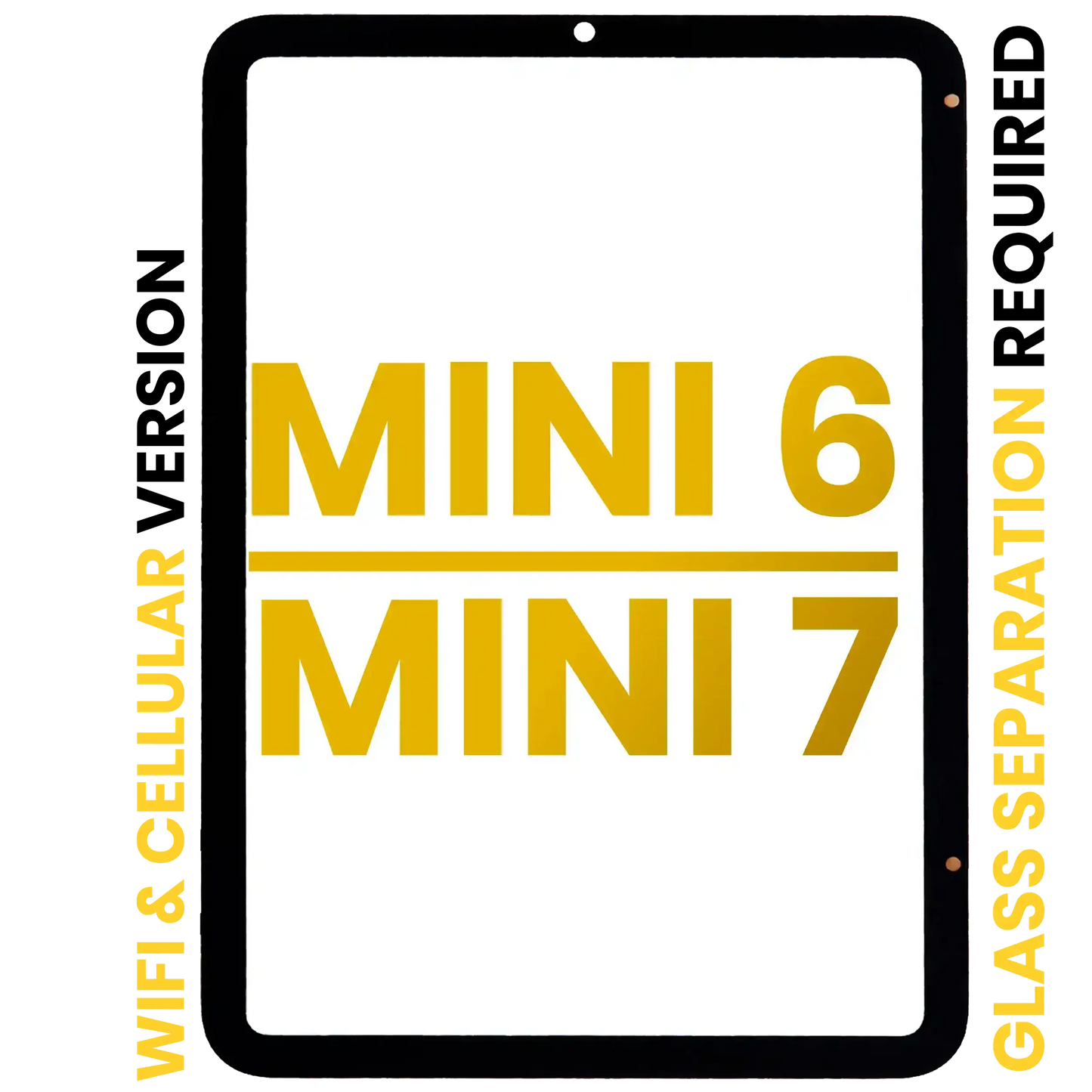 Digitizer For iPad Mini 6 (2021) / Mini 7 (2024) (WiFi / Cellular) (Glass Separation Required) (Premium) (All Colors)