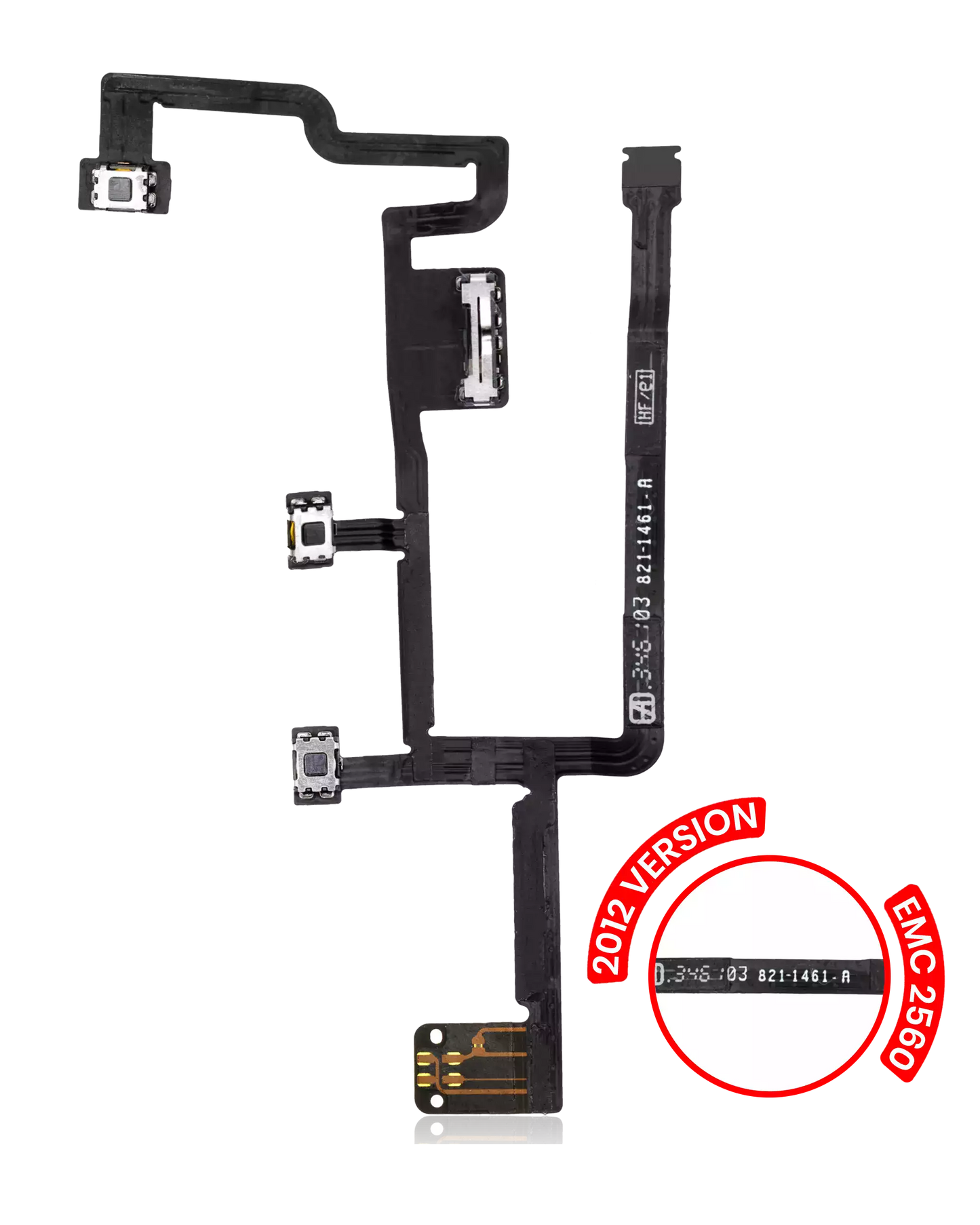 Power Button Flex Cable For iPad 2 (2012 Version: EMC 2560)