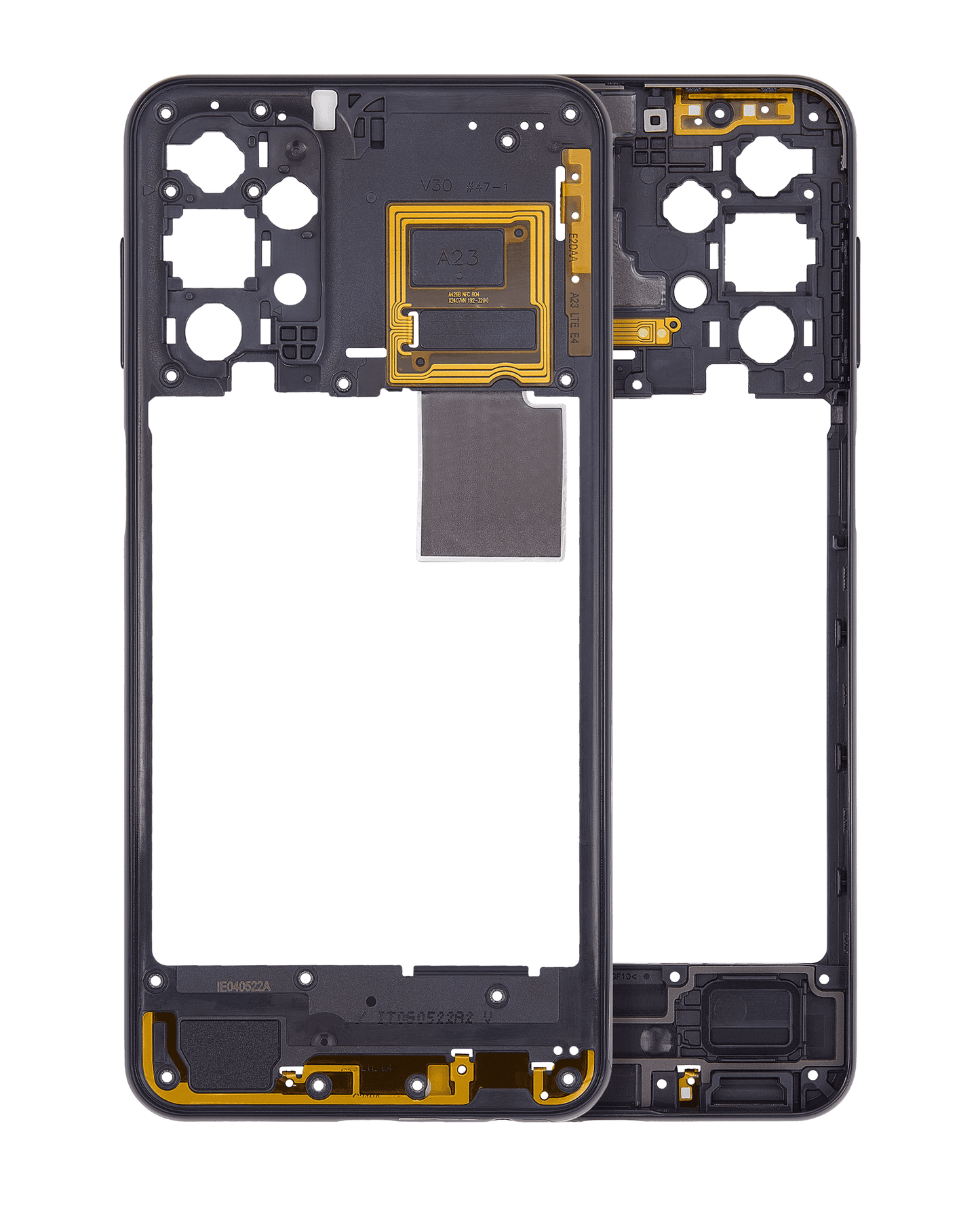 Mid-Frame Housing For Samsung Galaxy A23 (A235 / 2022) (Black)