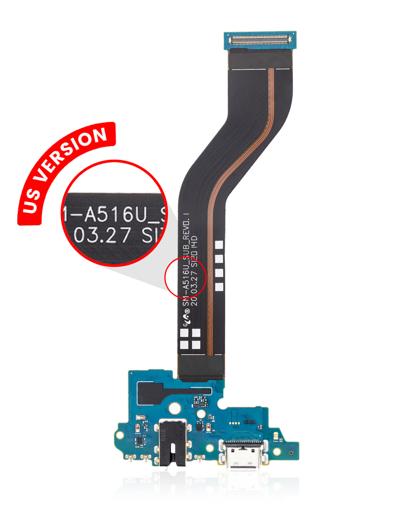 Charging Port Flex With Headphone Jack For Samsung Galaxy A51 5G (A516 / 2020) (US Version) (Premium)