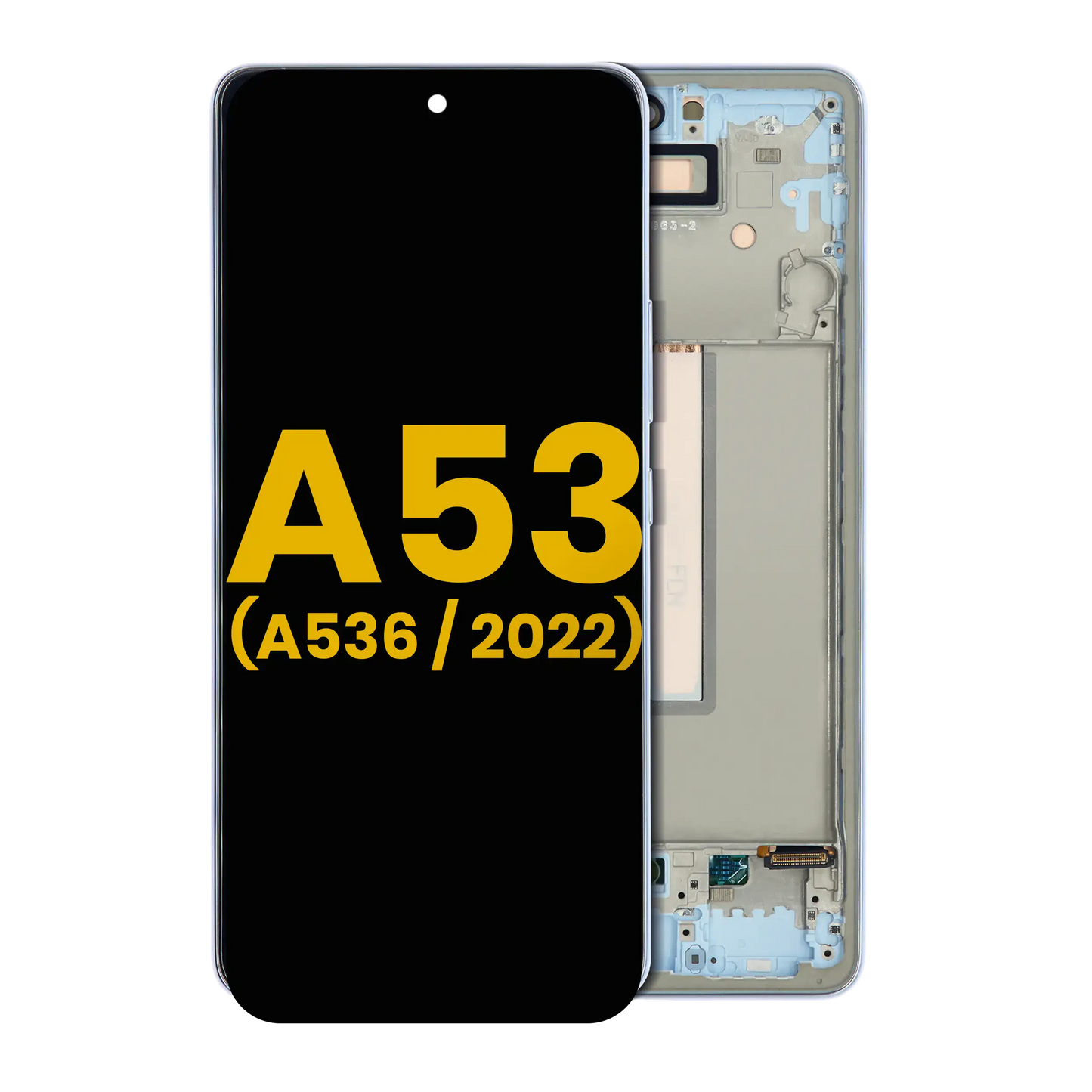 OLED Assembly With Frame For Samsung Galaxy A53 5G (A536 / 2022) (Refurbished) (Blue)