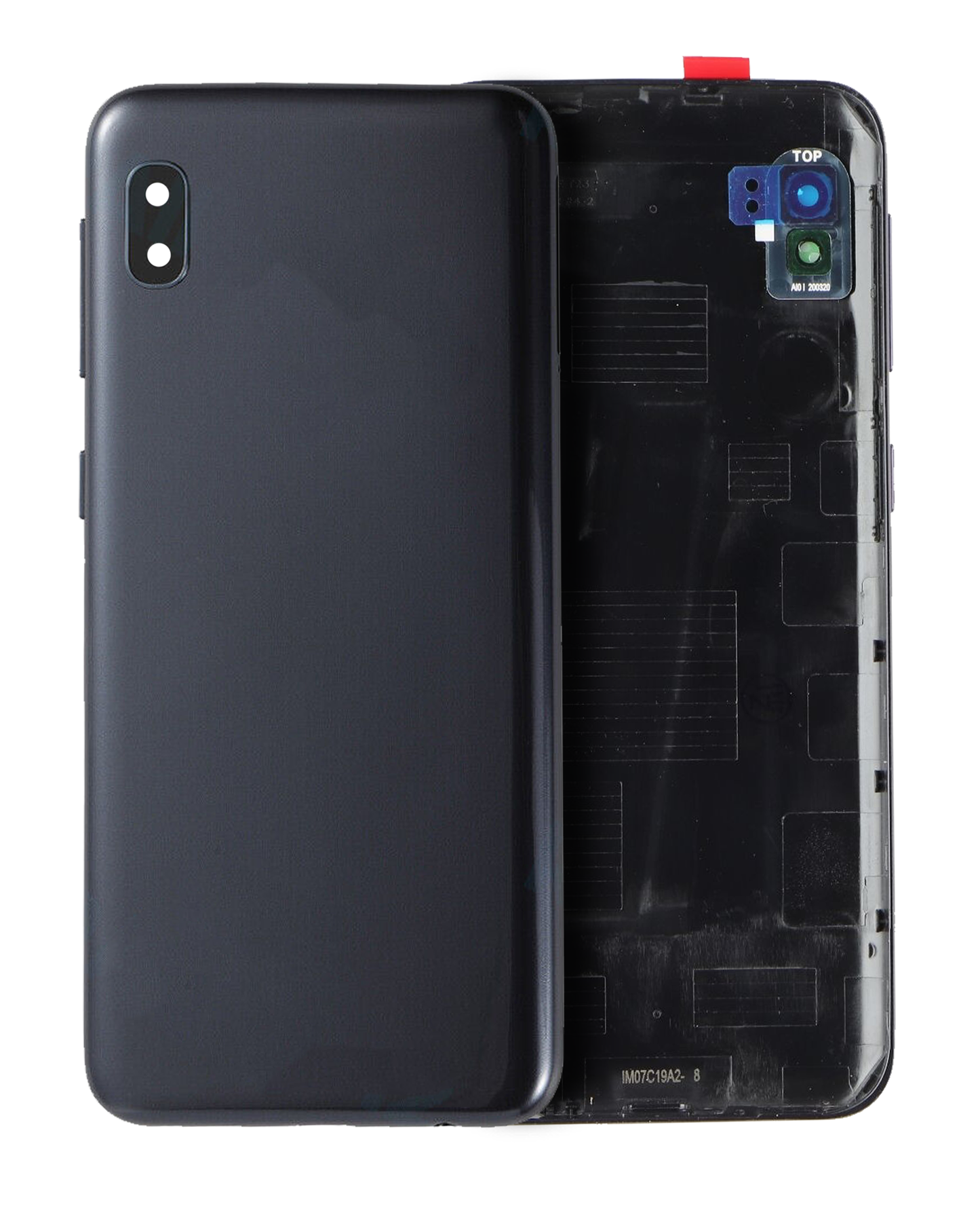 Back Cover Glass With Camera Lens Samsung Galaxy A10E (A102 / 2019) (Black) (Service Pack)