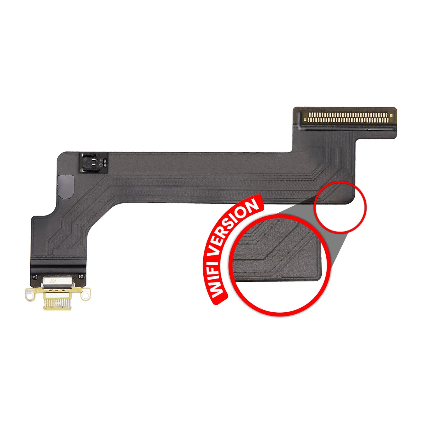 Charging Port Flex Cable For iPad 10 (2022) (WiFi Only) (Premium) (Yellow)