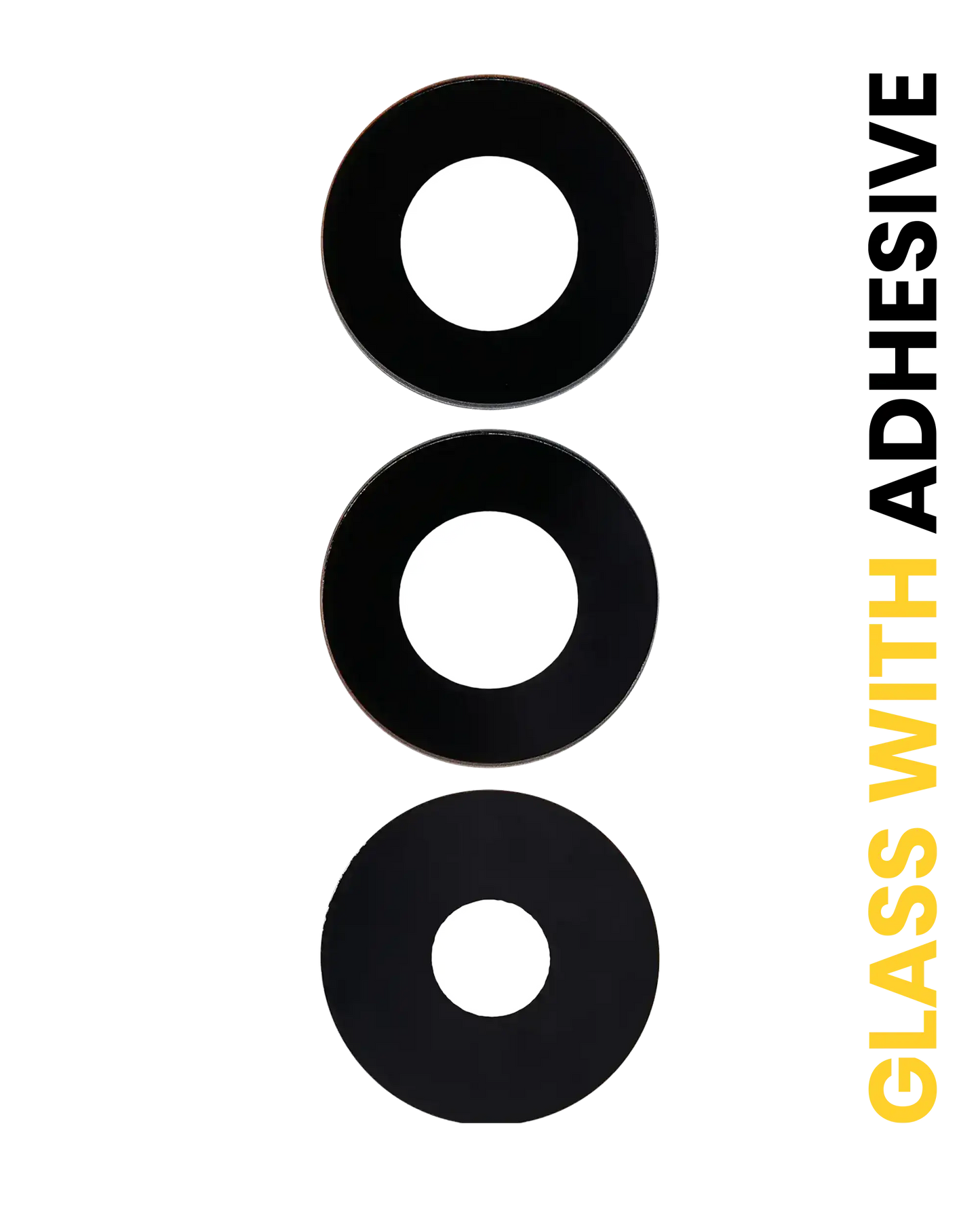 Back Camera Lens (Glass Only) With Adhesive For Samsung Galaxy A15 4G (A155 / 2023) / A15 5G (A156 / 2023) (3 Piece Set)