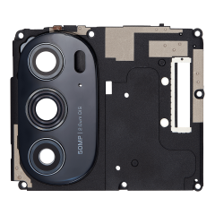 Antenna Cover with Back Camera Lens For Motorola Moto Edge Plus / Edge 30 Pro (XT2201-1/4) / Edge X30 5G (XT2201 -2/6 /2022) (Black)
