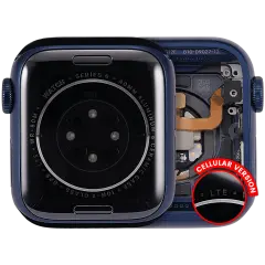Housing Assembly Compatible For Watch Series 6 (40MM) (Used OEM Pull: Grade A) (Cellular Version) (Aluminum / Blue)