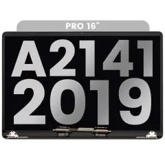 Complete LCD Display Assembly For MacBook Pro 16" A2141 (2019) (Used OEM Pull: Grade C) (Space Gray)
