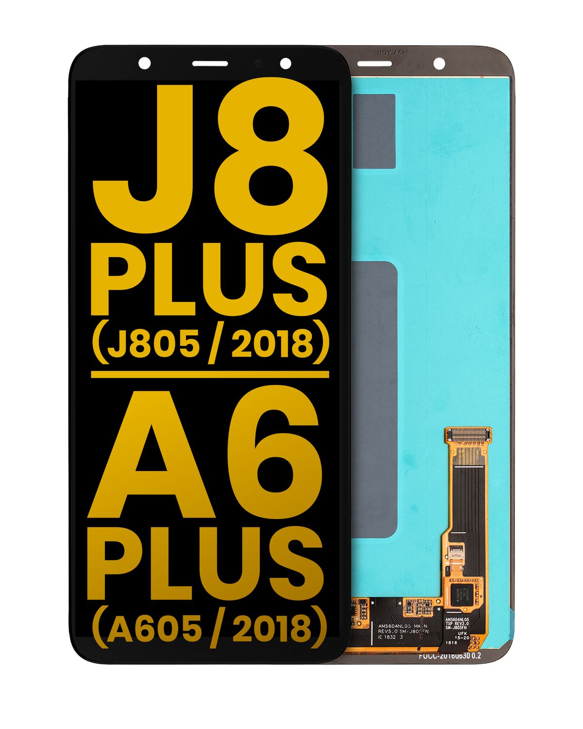 OLED Assembly Without Frame For Samsung Galaxy J8 Plus (J805 / 2018) / A6 Plus (A605 / 2018) (Refurbished) (All Colors)