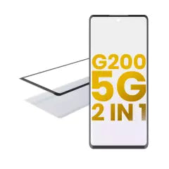 2 in 1 Front Glass With OCA Pre-Installed For Motorola Moto G200 5G (XT2175 / 2022)