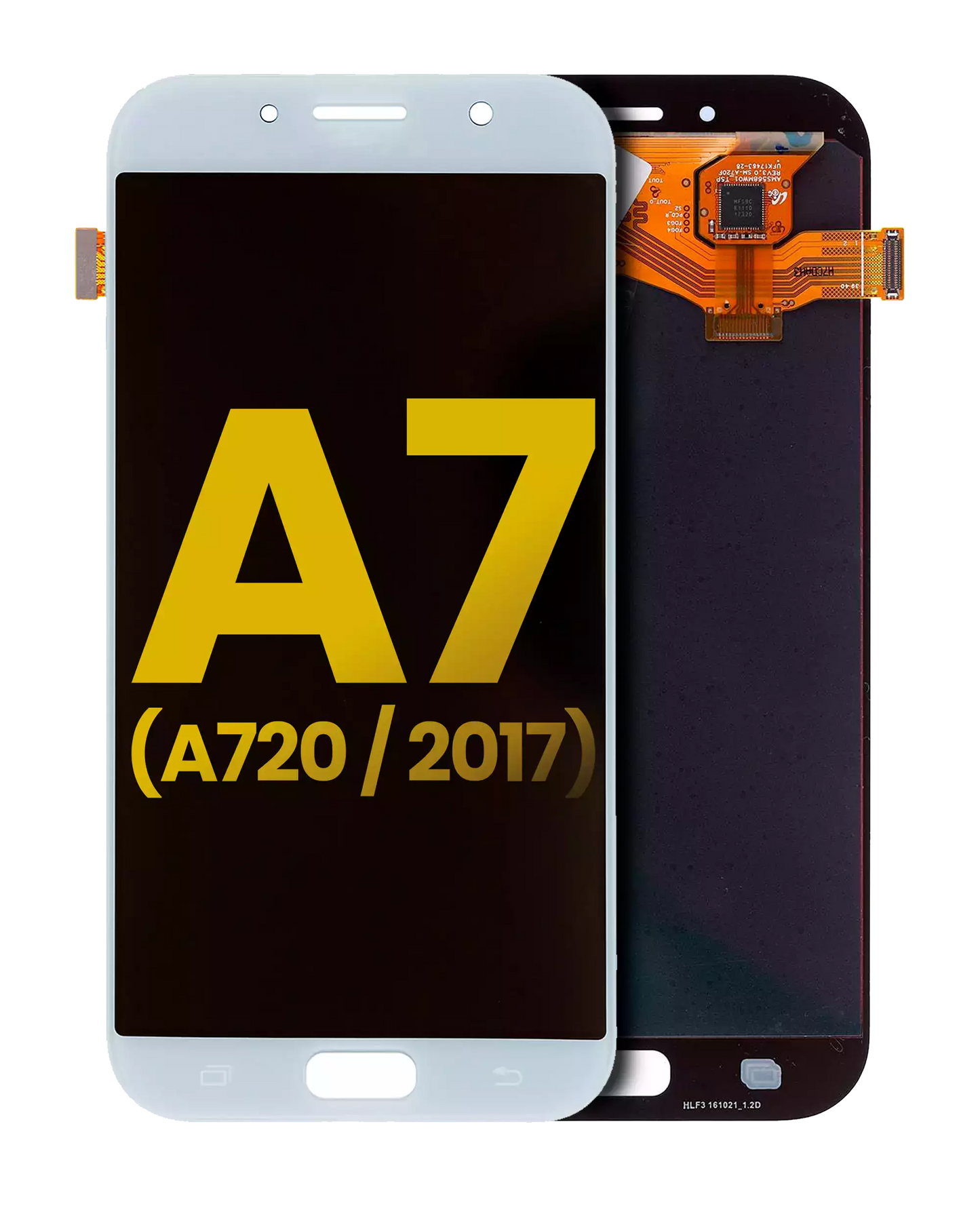 OLED Assembly Without Frame For Samsung Galaxy A7 (Refurbished: Cosmetic Grade: New) (A720 / 2017) (Sky Blue)