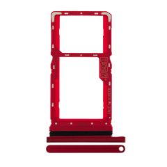 Dual Sim Card Tray For Motorola Moto G8 Play (XT2015 / 2019) (Magenta red)