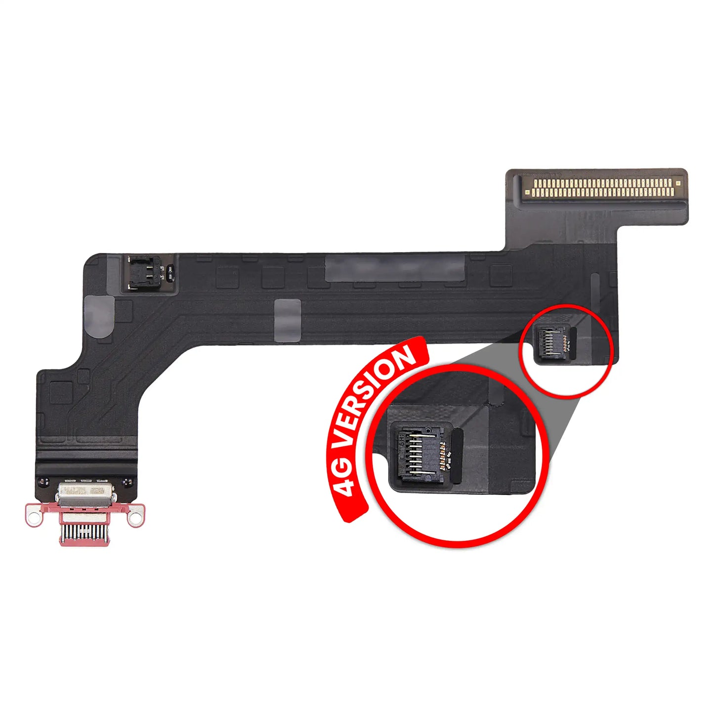 Charging Port Flex Cable For iPad 10 (2022) (Cellular) (Premium) (Pink)