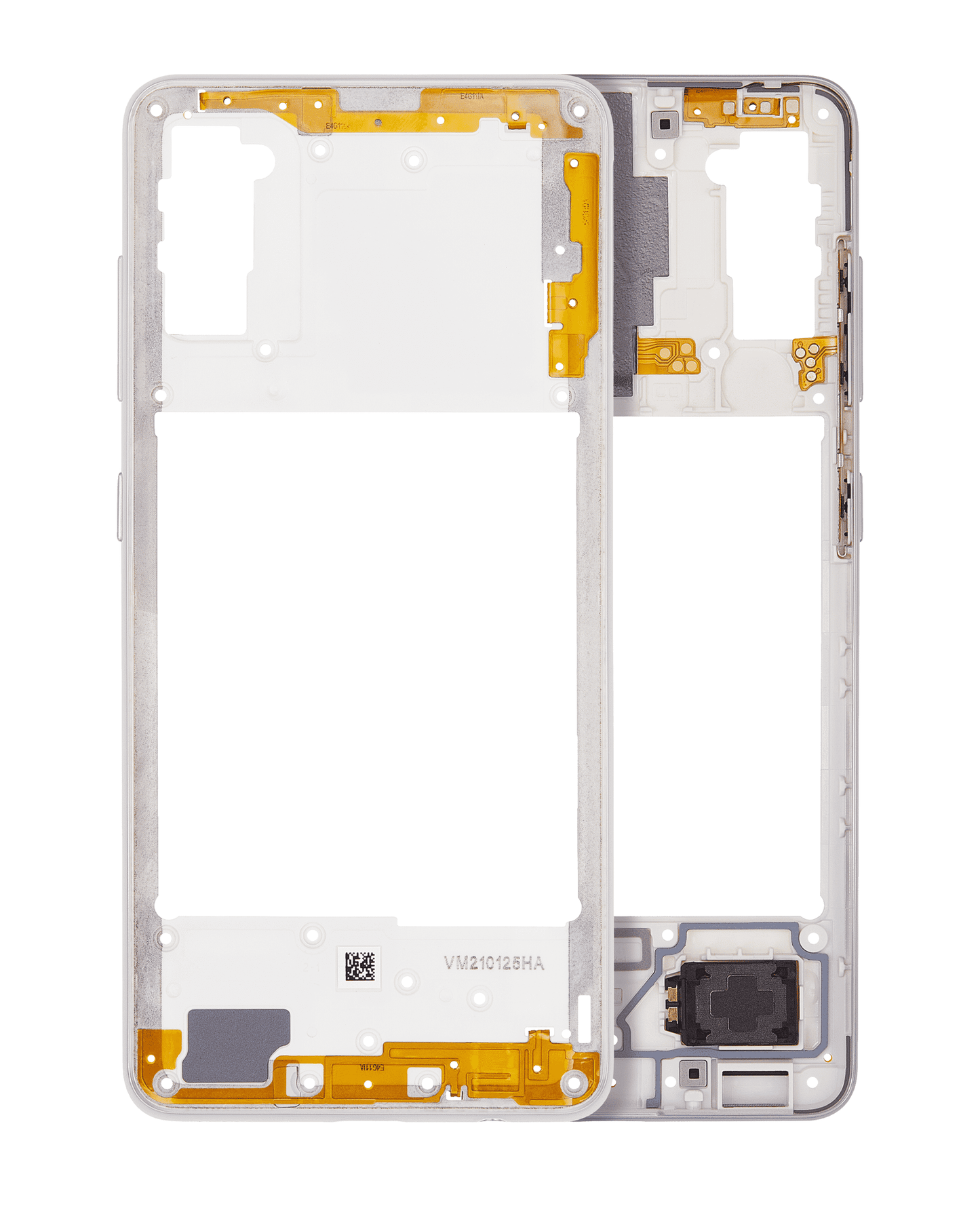 Mid-Frame Housing For Samsung Galaxy A41 (A415 / 2020) (Aftermarket Plus) (Prism Crush Silver)