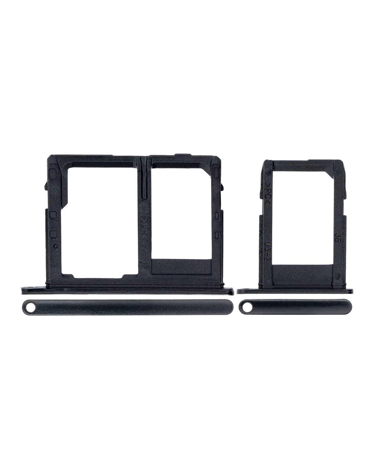 Sim Card Tray For Samsung Galaxy J8 (J810 / 2018) (Black) (2 Piece Set)