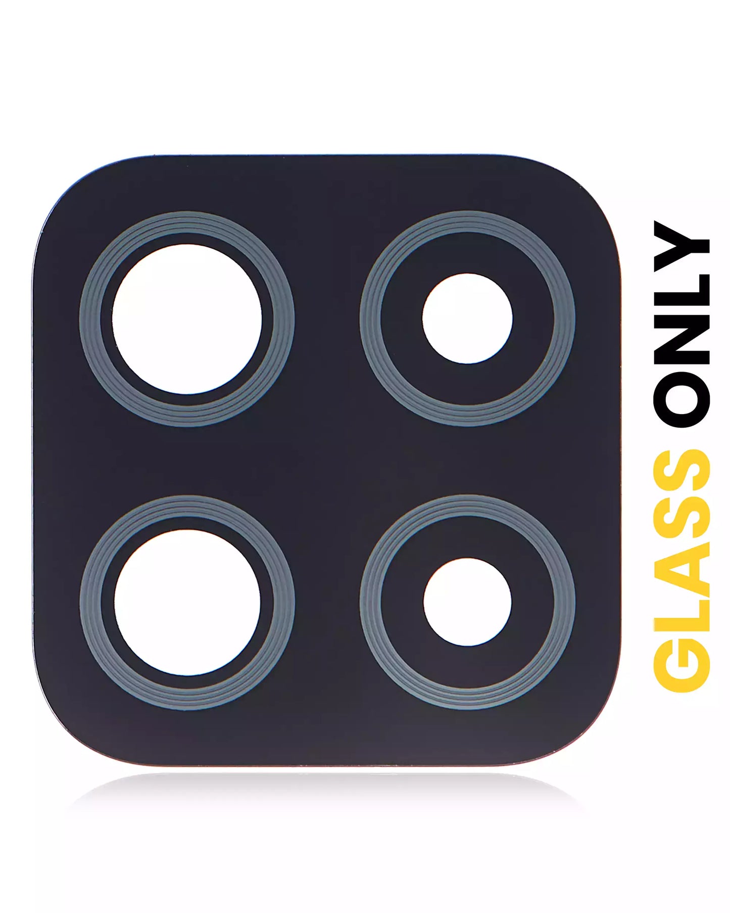 Back Camera Lens (Glass Only) With Adhesive For Samsung Galaxy A22 4G (A225 / 2021) (10 Pack) (Black)