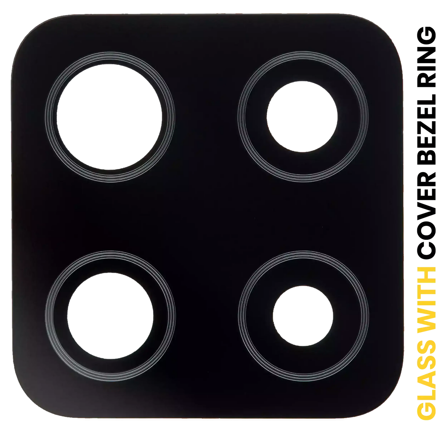 Back Camera Lens With Cover Bezel Ring For Samsung Galaxy A42 5G (A426 / 2020) (Prism Dot Black)