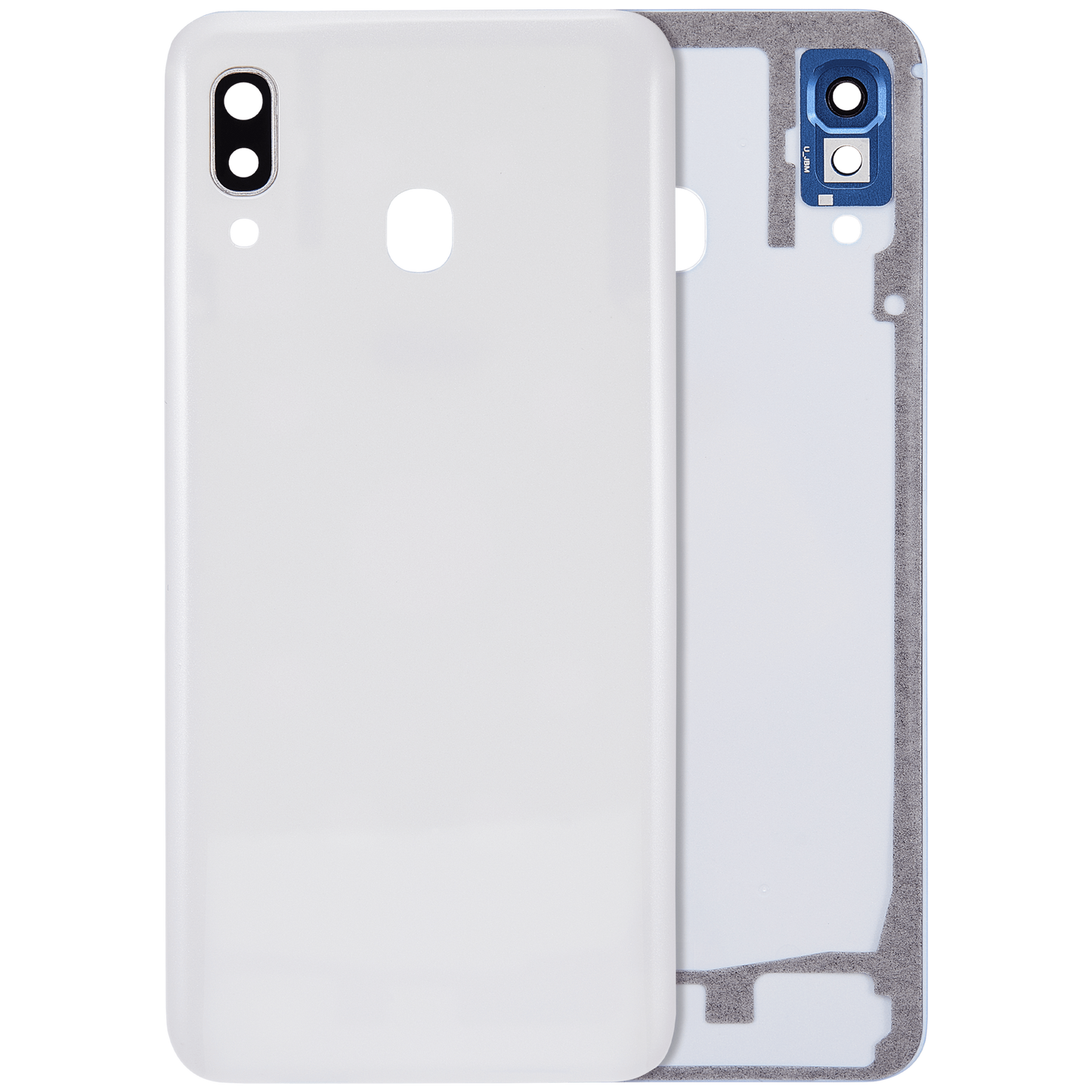 Back cover Glass With Camera Lens For Samsung Galaxy A30 (A305 / 2019) (Aftermarket Plus) (White)