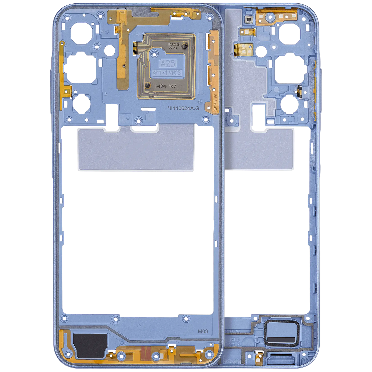 Mid-Frame Housing For Samsung Galaxy A25 5G (A256 / 2023) (Optimistic Blue)
