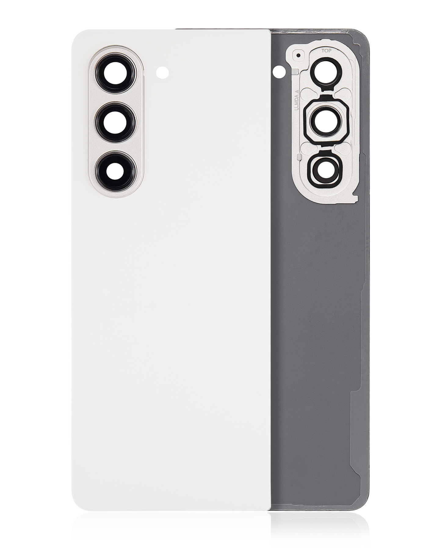 Back Cover Glass With Camera Lens For Samsung Galaxy Z Fold 5 5G (F946) (Cream)