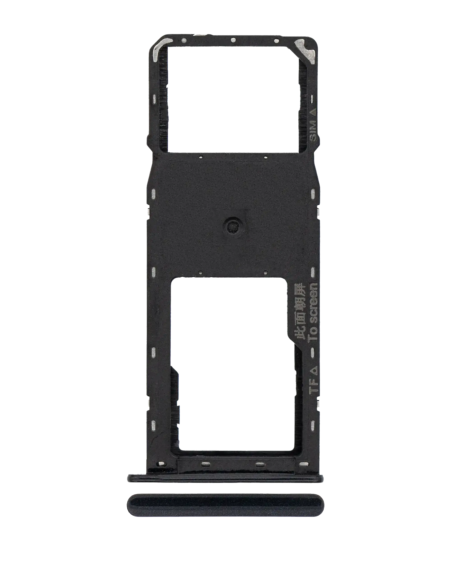 Single Sim Card Tray For Samsung Galaxy A10S (A107 / 2019) / A20S (A207 / 2019) (Black)
