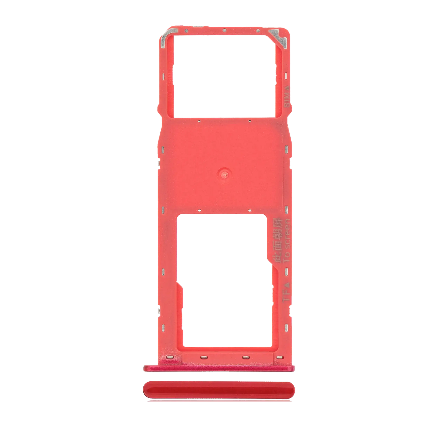 Single Sim Card Tray For Samsung Galaxy A10S (A107 / 2019) / A20S (A207 / 2019) (Red)