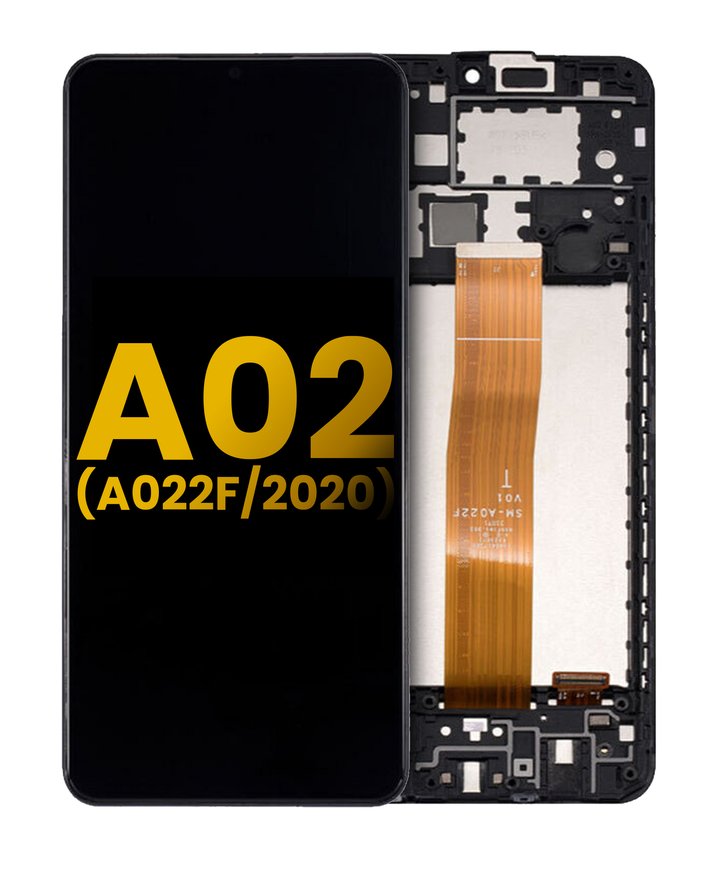 LCD Assembly With Frame For Samsung Galaxy A02 (A022F / 2020) (Refurbished) (All Colors)