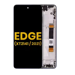 LCD Assembly With Frame For Motorola Edge 5G (XT2141 / 2021) (Refurbished) (Nebula Blue)