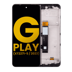 LCD Assembly With Frame For Motorola Moto G Play (XT2271 / 2023) (Refurbished) (Deep Indigo)