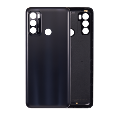 Back cover Glass For Motorola Moto G60 (XT2135 / 2021) (Black)