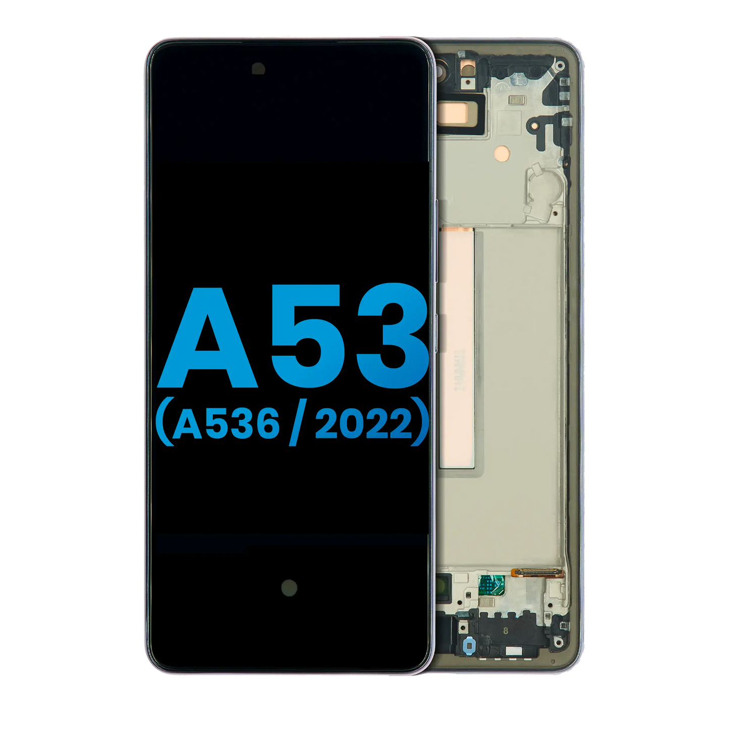 LCD Assembly With Frame For Samsung Galaxy A53 5G (A536 / 2022) (Without Finger Print Sensor) (Aftermarket: Incell) (Black)