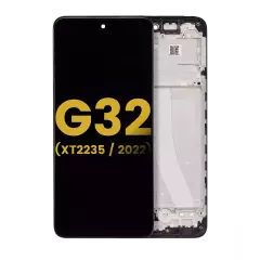 LCD Assembly With Frame For Motorola Moto G32 (XT2235 / 2022) (Refurbished) (All Colors)