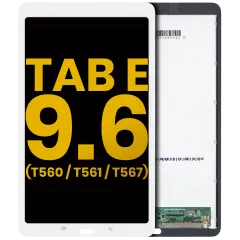 LCD Assembly Without Frame For Samsung Galaxy Tab E 9.6" (T560 / T561 / T567) (2015) (Refurbished) (White)