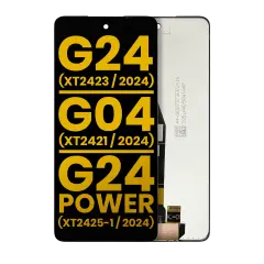 LCD Assembly Without Frame For Motorola Moto G24 (XT2423 / 2024) / G04 (XT2421 / 2024) / G24 Power (XT2425-1 / 2024) / G04S (XT2421-8) / E14 (XT2421-12) (Refurbished) (All Colors)