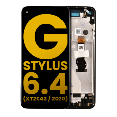 LCD Assembly With Frame For Motorola Moto G Stylus 6.4" (XT2043 / 2020) (Refurbished) (Mystic Indigo)