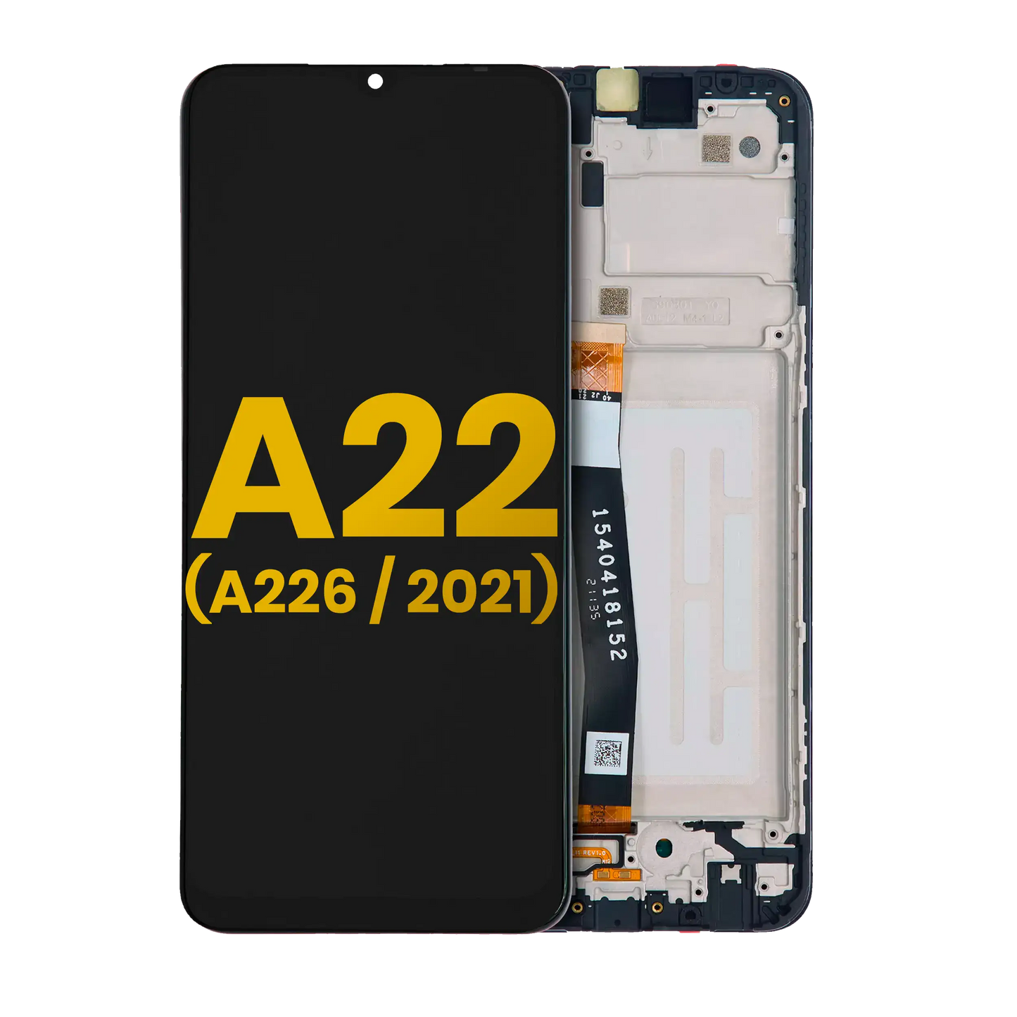 LCD Assembly With Frame For Samsung A22 5G (A226 / 2021) (Refurbished) (All Colors)