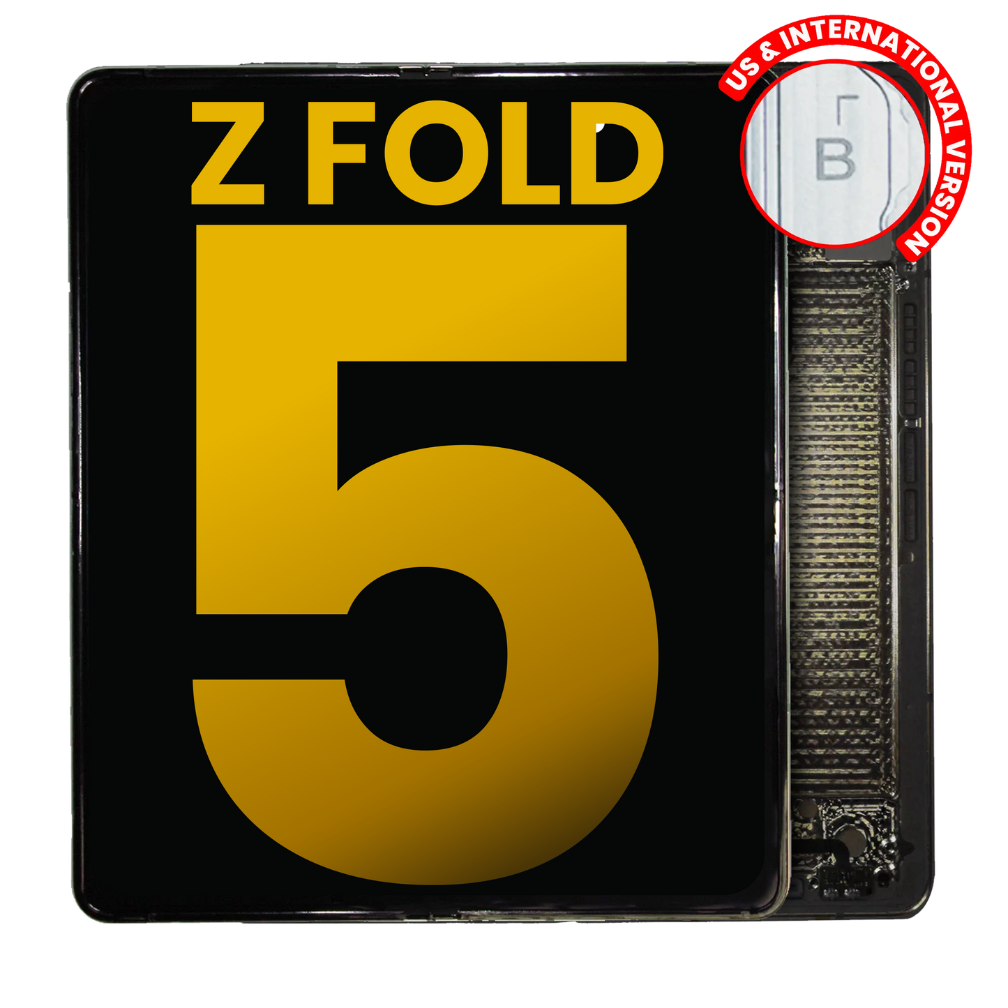 Inner OLED Assembly With Frame For Samsung Galaxy Z Fold 5 5G (US & International) (Refurbished) (Beige)