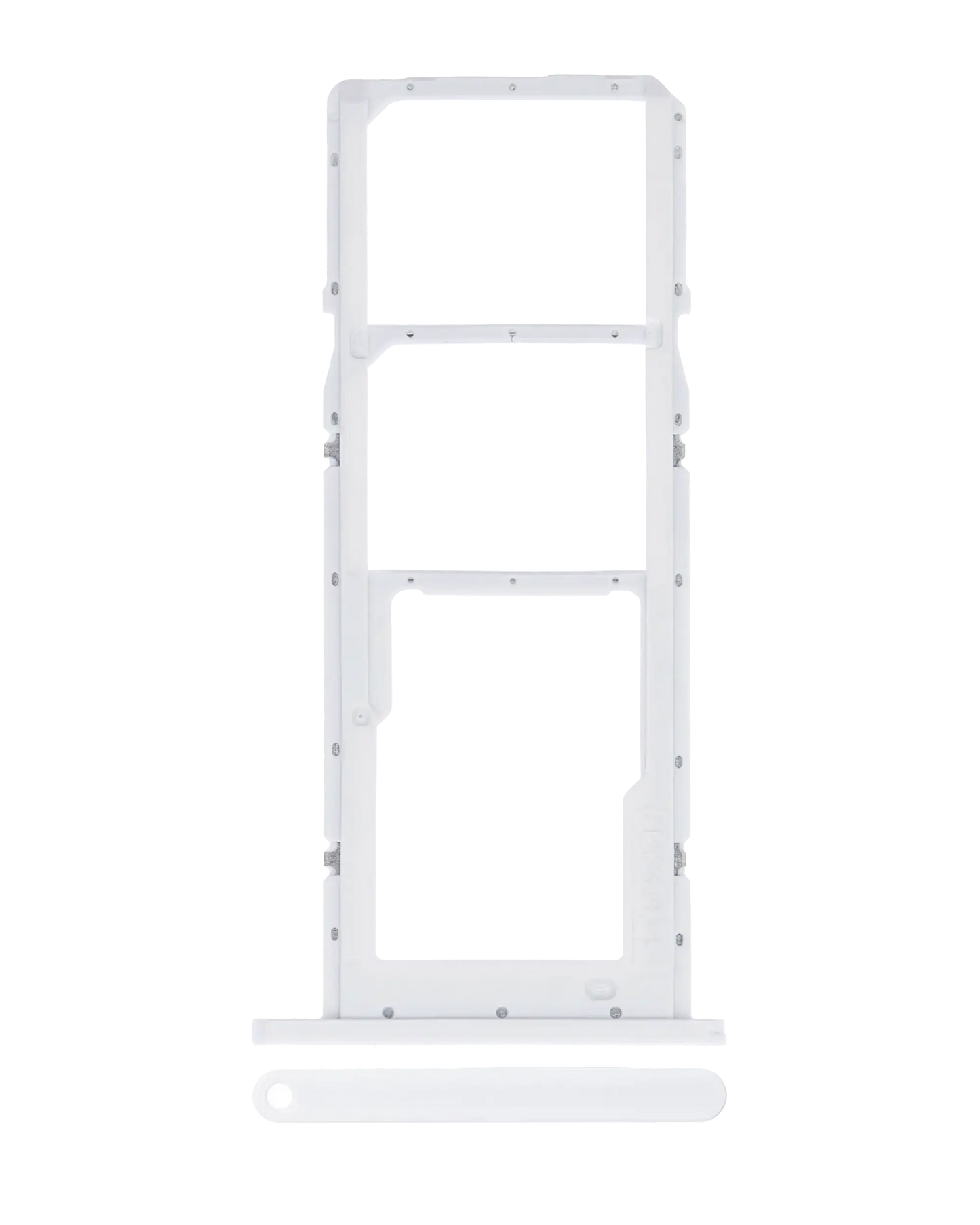 Dual Sim Card Tray For Samsung Galaxy A02S (A025 / 2020) / A03 (A035 / 2021) (White)
