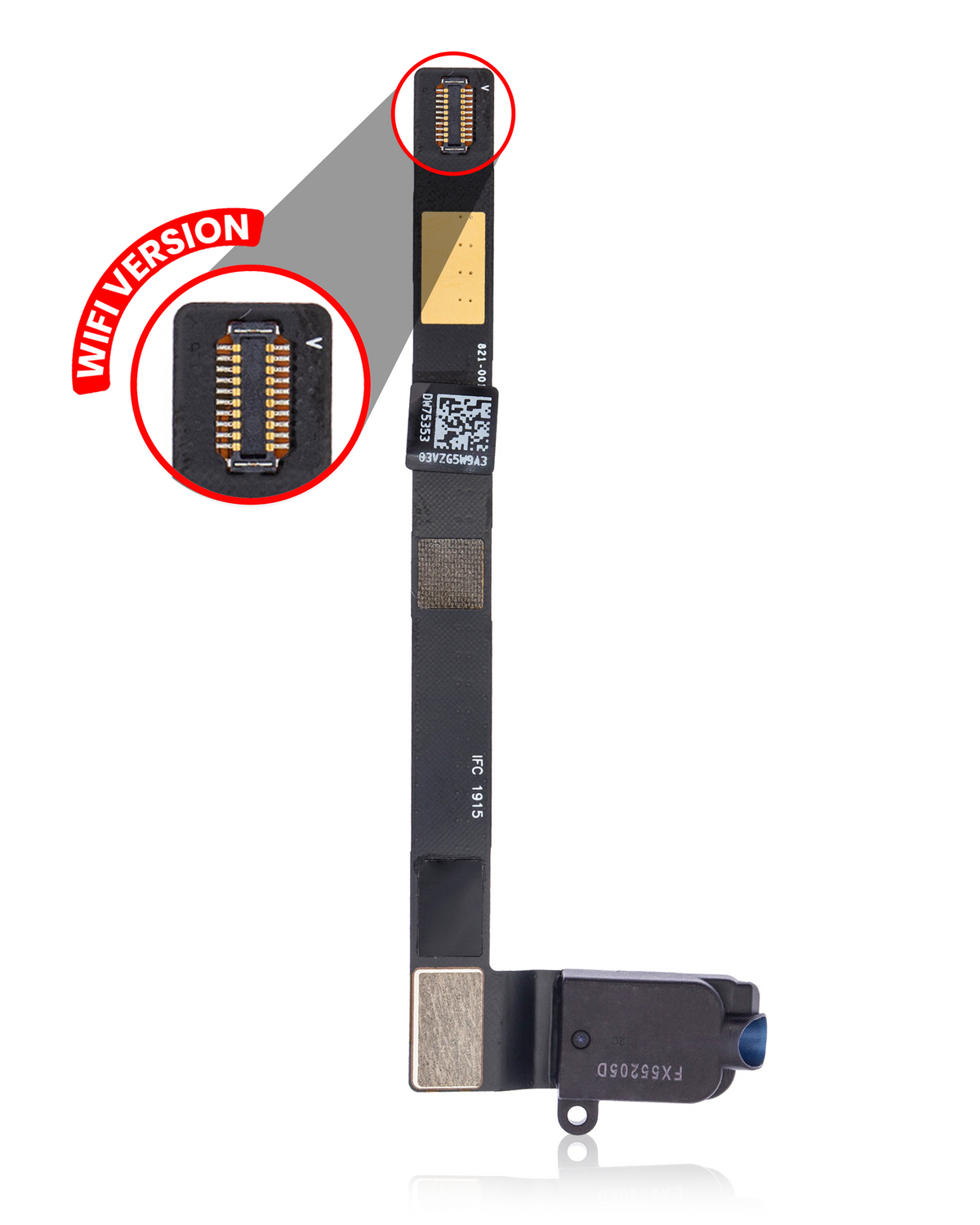 Headphone Jack With Flex Cable For iPad Mini 4 (WiFi Only) (Black)