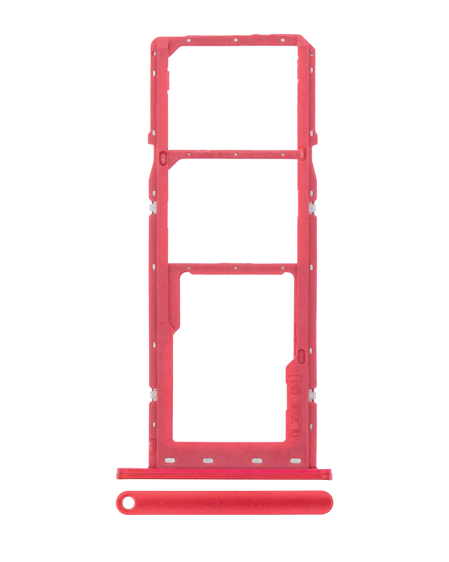 Dual Sim Card Tray For Samsung Galaxy A02S (A025 / 2020) / A03 (A035 / 2021) (Red)